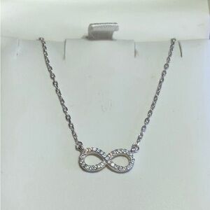 NWT Authentic 925 silver infinity necklace